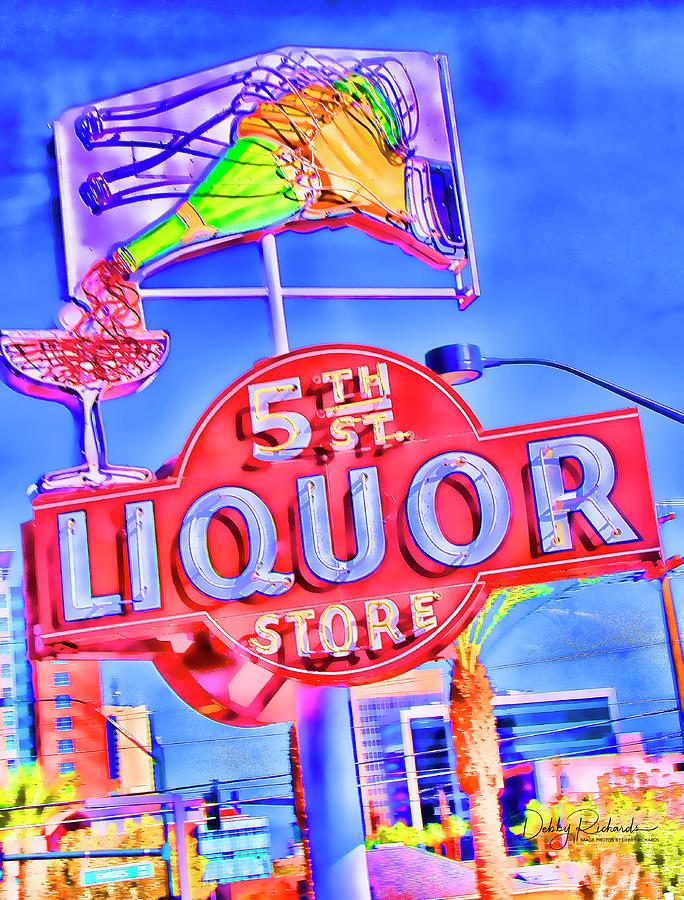 5th Street Liquor Photograph by Debby Richards