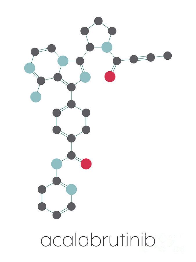 Acalabrutinib Cancer Drug Molecule Photograph By Molekuul/science Photo ...
