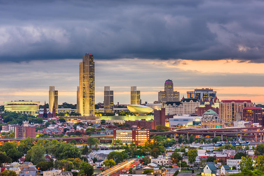 Albany, New York, Usa Downtown City Photograph by Sean Pavone - Fine ...