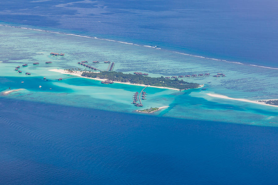 Amazing Aerial View Of Maldives Island Photograph by Levente Bodo ...