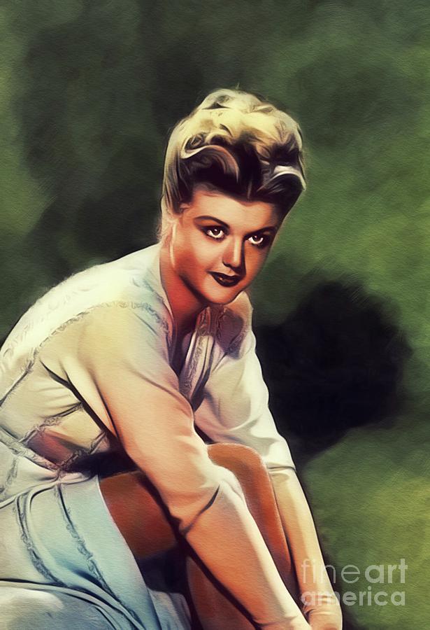 Hollywood Painting - Angela Lansbury, Vintage Actress #6 by Esoterica Art Agency