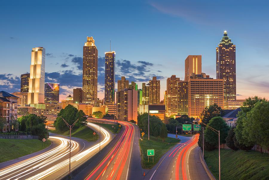 Atlanta Photograph - Atlanta, Georgia, Usa Downtown City #6 by Sean Pavone
