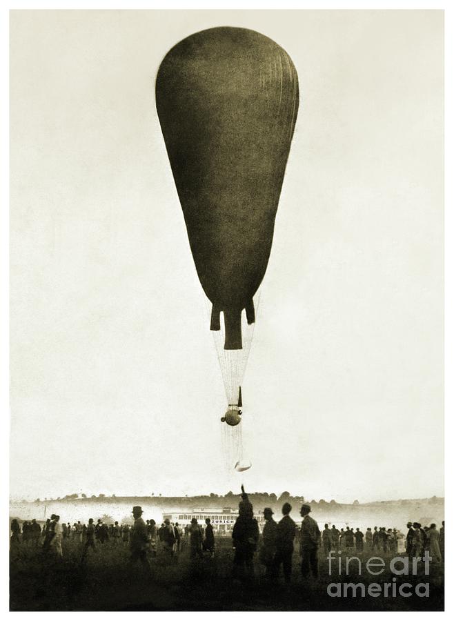 August Piccard Balloon Ascent #6 Photograph by Detlev Van Ravenswaay/science Photo Library