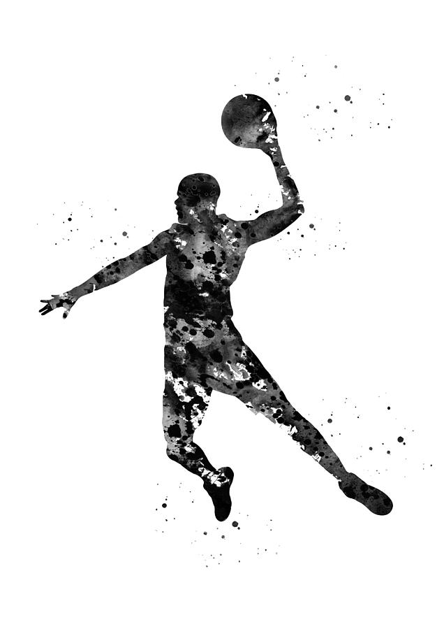 Basketball player #6 Digital Art by Erzebet S - Pixels