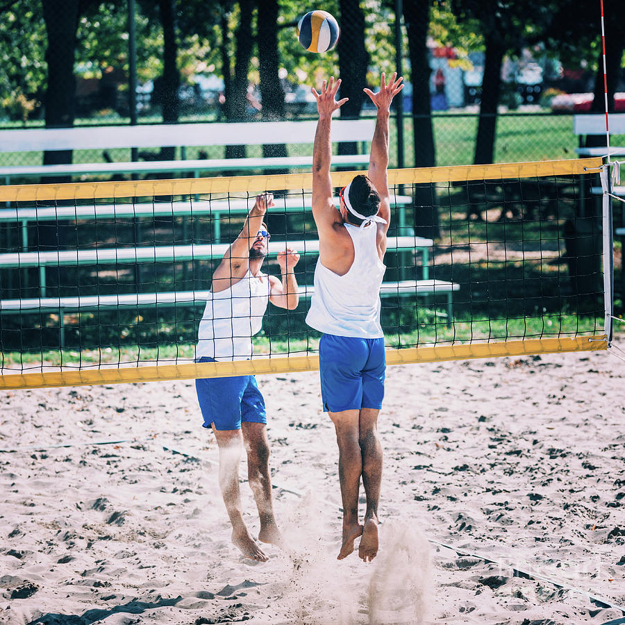 Beach Volleyball Game #6 Photograph by Microgen Images/science Photo Library