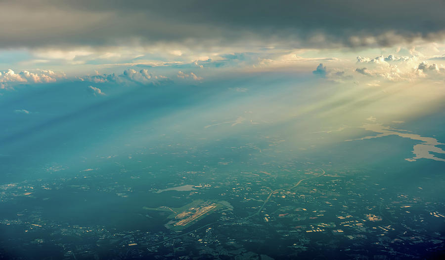Beautiful Sky High View From Airplane Clouds #6 Photograph by Alex Grichenko
