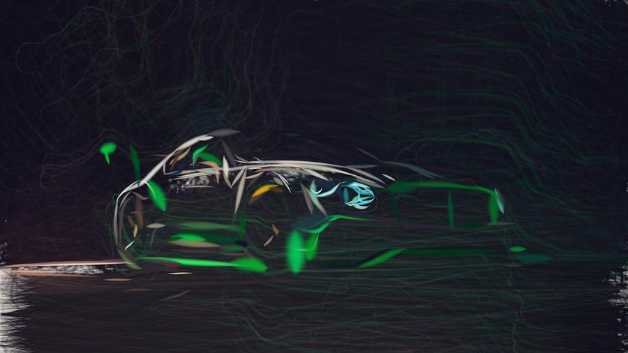 Bentley Continental GT3 Drawing #7 Digital Art by CarsToon Concept