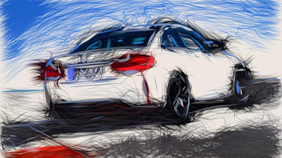 BMW M2 Drawing #7 Digital Art by CarsToon Concept