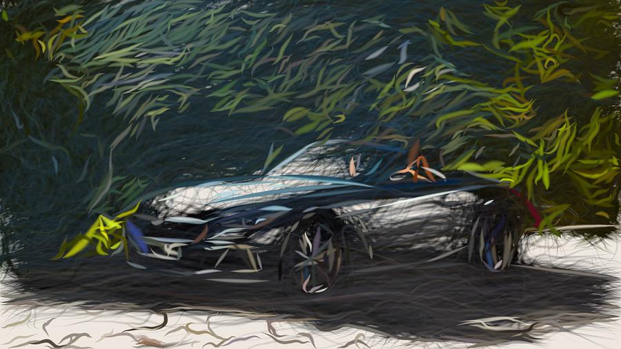 BMW Z4 M40i Drawing #7 Digital Art by CarsToon Concept
