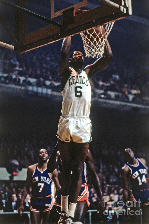 Boston Celtics - Bill Russell #6 Photograph by Dick Raphael