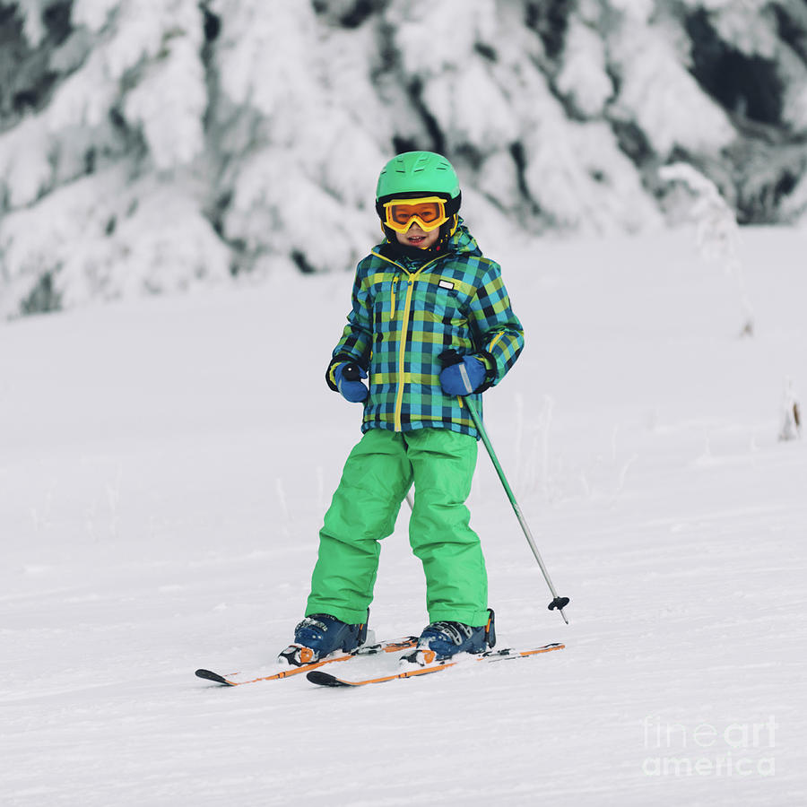 Boy Skiing #6 Photograph by Microgen Images/science Photo Library