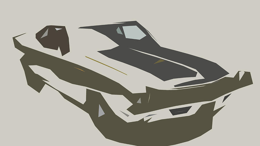 Buick GSX Abstract Design #6 Digital Art by CarsToon Concept