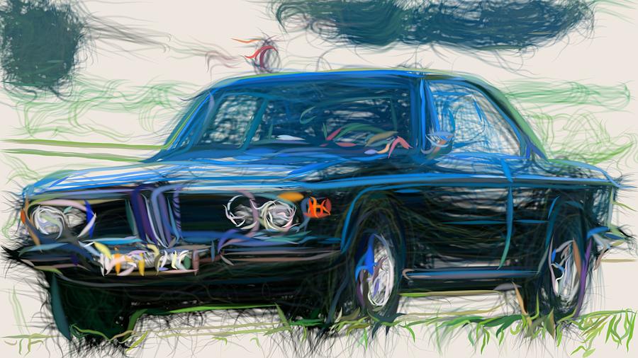 Buick GSX Draw #6 Digital Art by CarsToon Concept