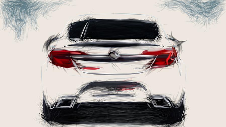 Buick Regal GS Draw #6 Digital Art by CarsToon Concept