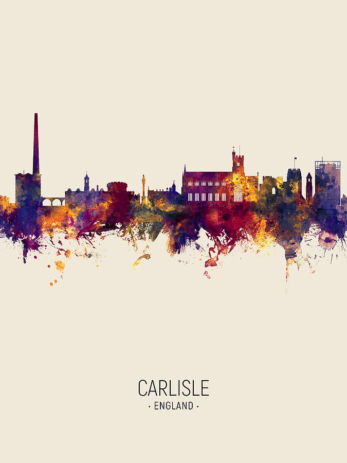 Carlisle England Skyline #6 Digital Art by Michael Tompsett