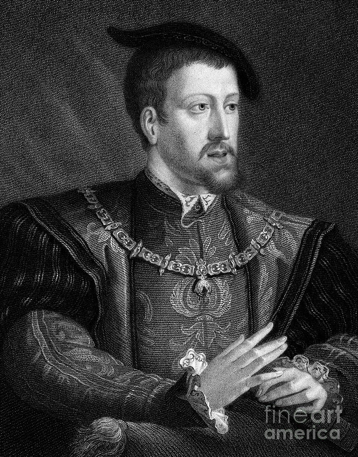 Charles V, King Of Spain And Holy Roman #6 Drawing by Print Collector