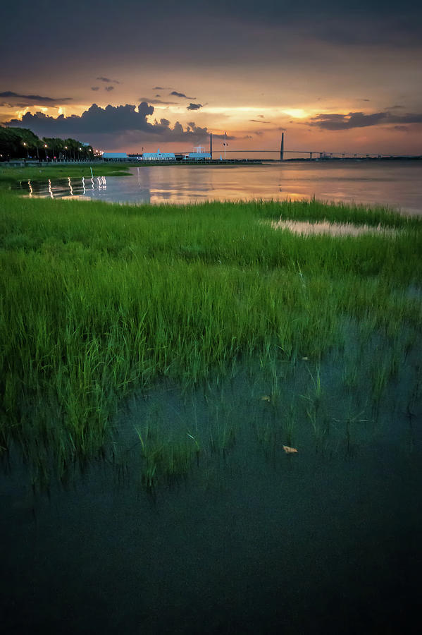 Charleston South Carolina Harbor In The Evening #6 Photograph by Alex Grichenko