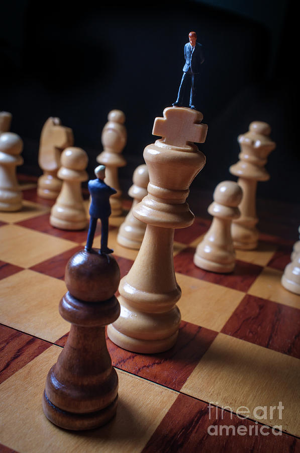 Chess Pieces Businessmen Metaphor Photograph by Ezume Images Fine Art