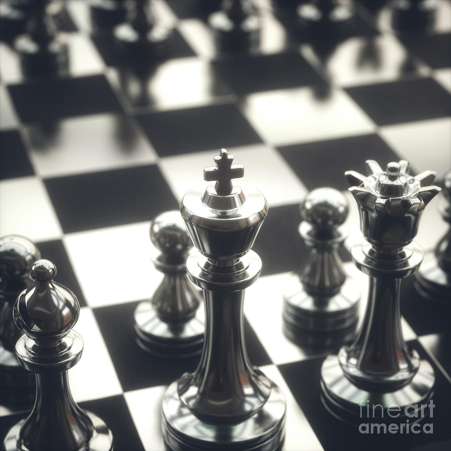 Compass Chess Piece On Chess Board Stock Photo 2260206627