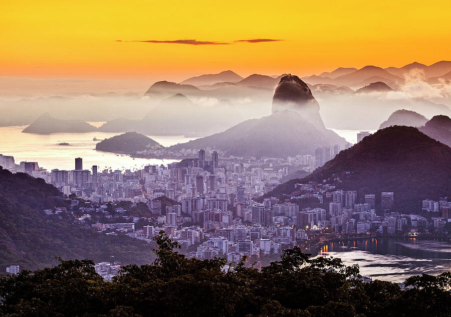 Cityscape, Rio De Janeiro, Brazil #6 Digital Art by Antonino Bartuccio
