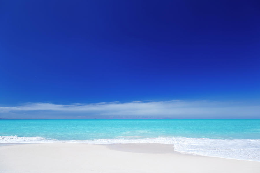 Clean White Caribbean Beach With Blue #6 Photograph by Michaelutech