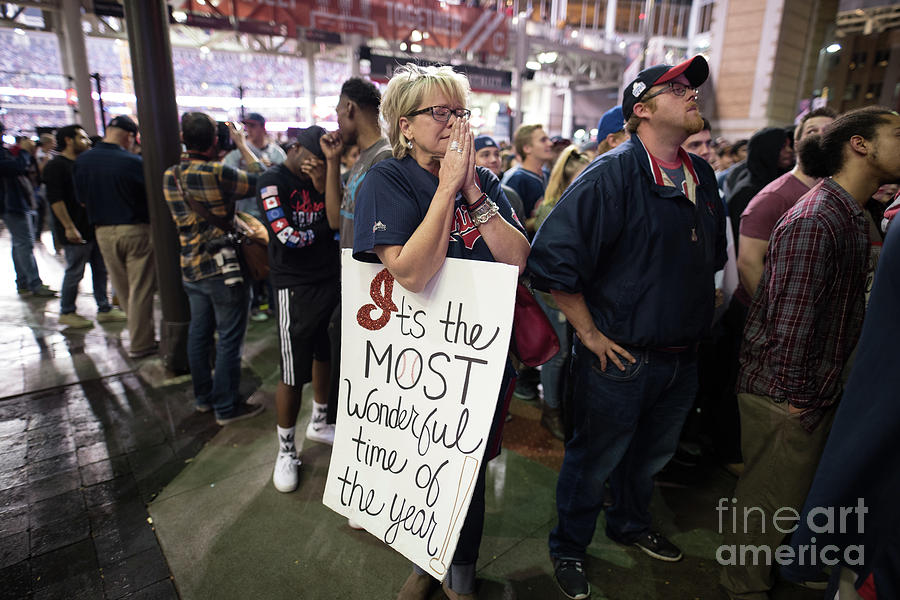 Cleveland Indians Fans Gather To The Photograph by Justin Merriman