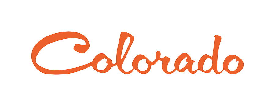 Typography Drawing - Colorado #6 by CSA Images