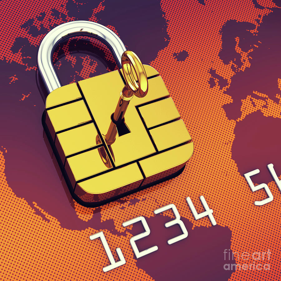 Credit Card Security #6 Photograph by Nobeastsofierce/science Photo Library