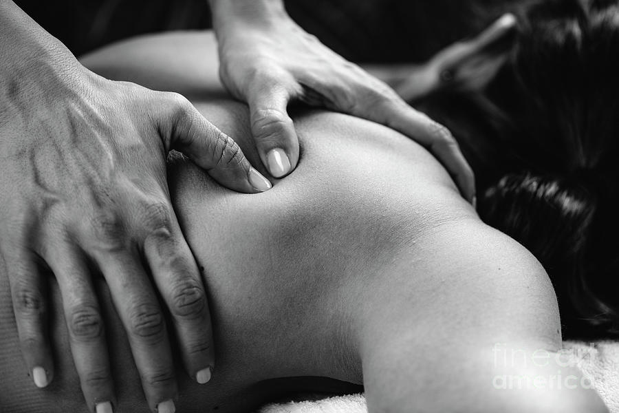 Deep Tissue Massage Photograph by Microgen Images/science Photo Library