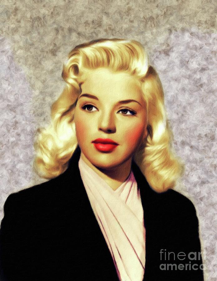 Diana Dors, Vintage Movie Star #6 Painting by Esoterica Art Agency