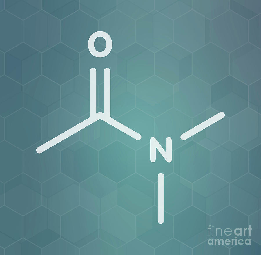 Dimethylacetamide Chemical Solvent Molecule Photograph by Molekuul ...