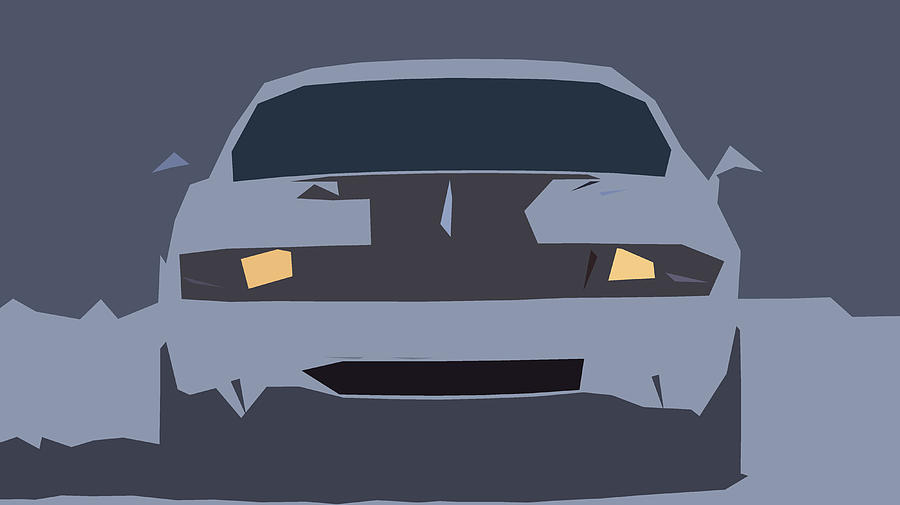 Dodge Challenger SRT8 Abstract Design #6 Digital Art by CarsToon Concept