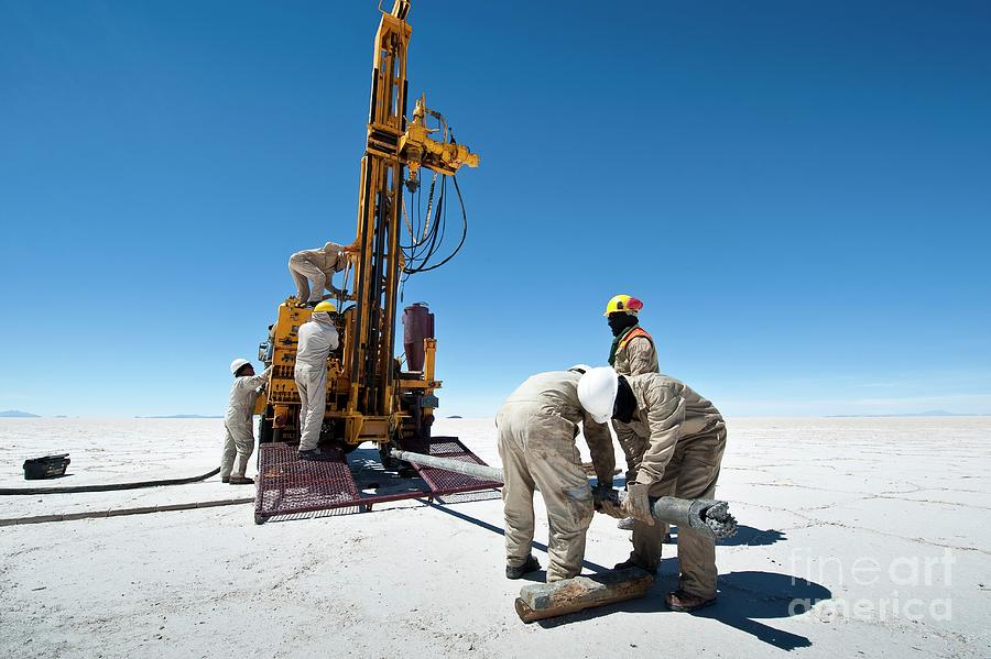 Drilling In A Salt Flat #6 Photograph by Philippe Psaila/science Photo Library