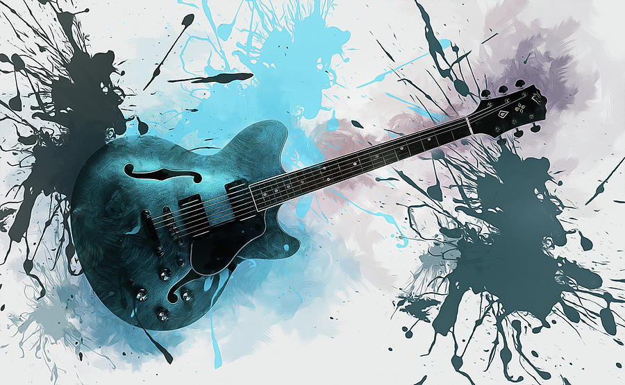 Electric Guitar  #6 Digital Art by Ian Mitchell
