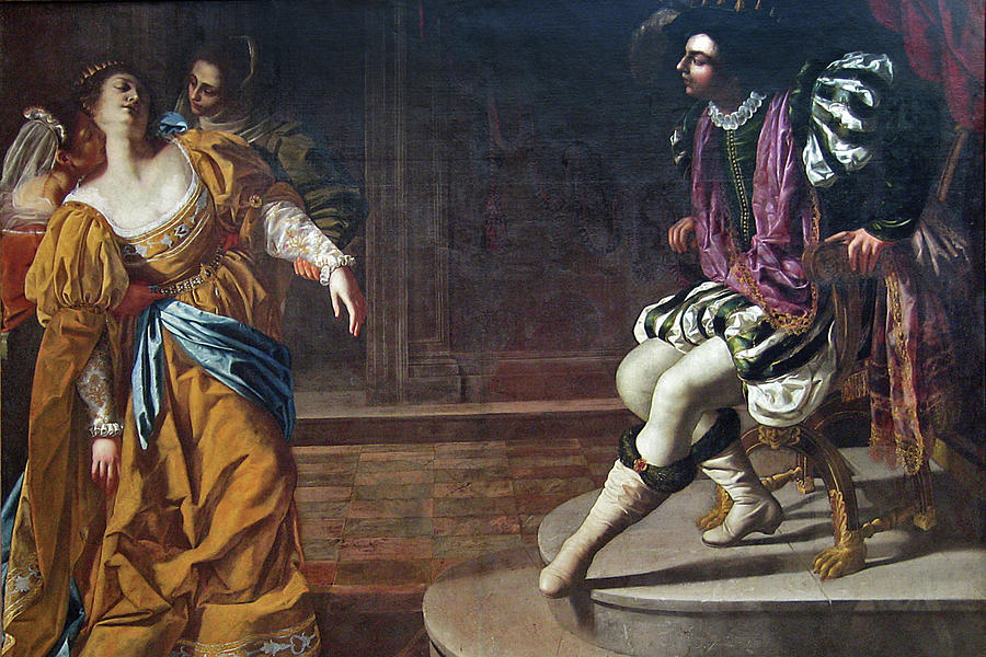Queen Painting - Esther before Ahasuerus #6 by Artemisia Gentileschi