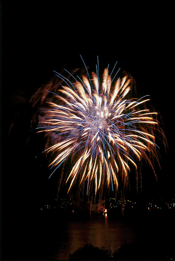 Fireworks At Night During Lake Festival In Konstanz, Germany #6 Photograph by Jalag / Gardyo Frhauf-gollnek