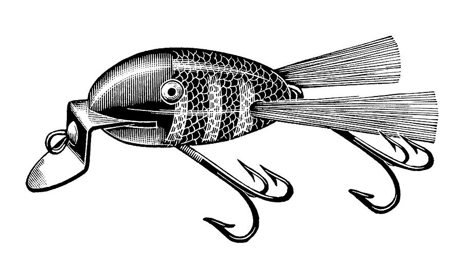 Fishing Lure #4 Drawing by CSA Images - Pixels