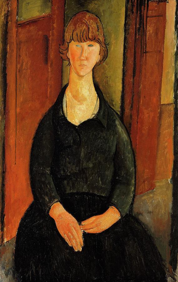 Flower Vendor Painting by Amedeo Modigliani Flower Vendor Painting by Amedeo Modigliani