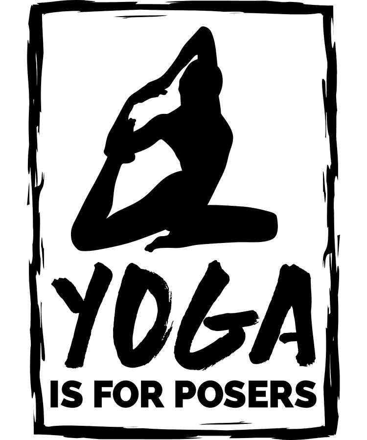 Funny Yoga Art for Women and Men Namaste Flexible Pose Light Digital ...