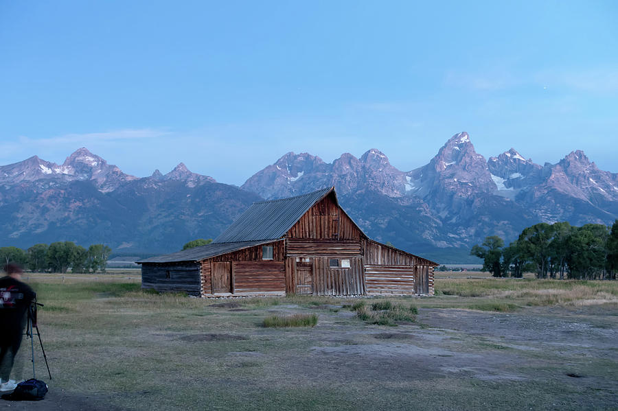 Grand Teton scenic view with abandoned barn on Mormon Row #6 Photograph by Alex Grichenko