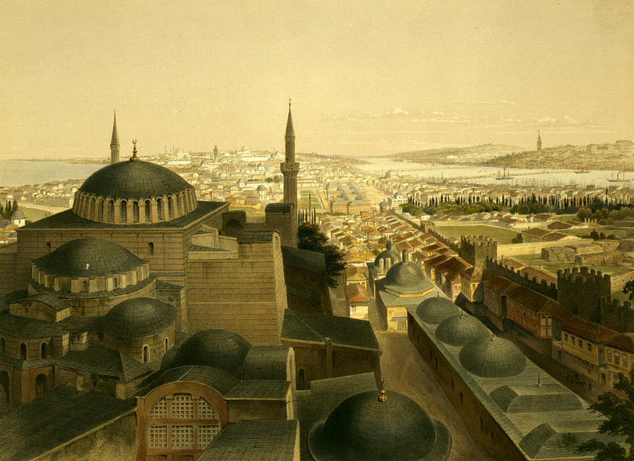 Hagia Sophia, Istanbul, Turkey, 1852 #6 Photograph by Science Source