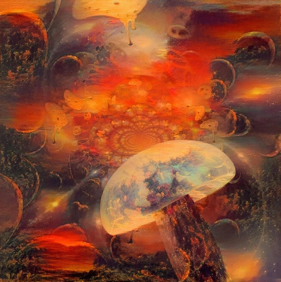 Mushroom Digital Art - Hallucinogenic mushroom #6 by Bruce Rolff