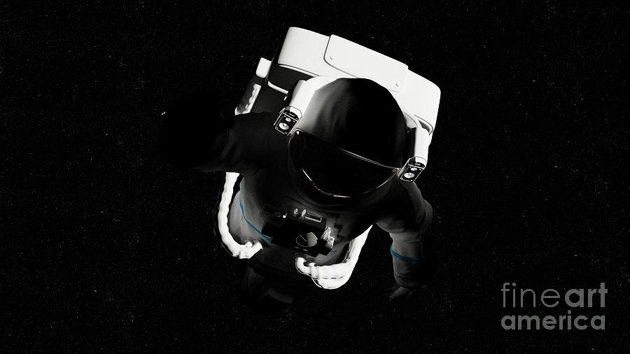 Illustration Of An Astronaut In Space #6 Photograph by Sebastian Kaulitzki/science Photo Library