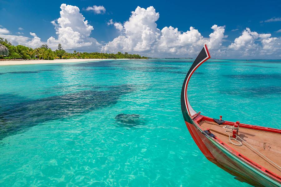 Paradise Photograph - Inspirational Maldives Beach Design #6 by Levente Bodo