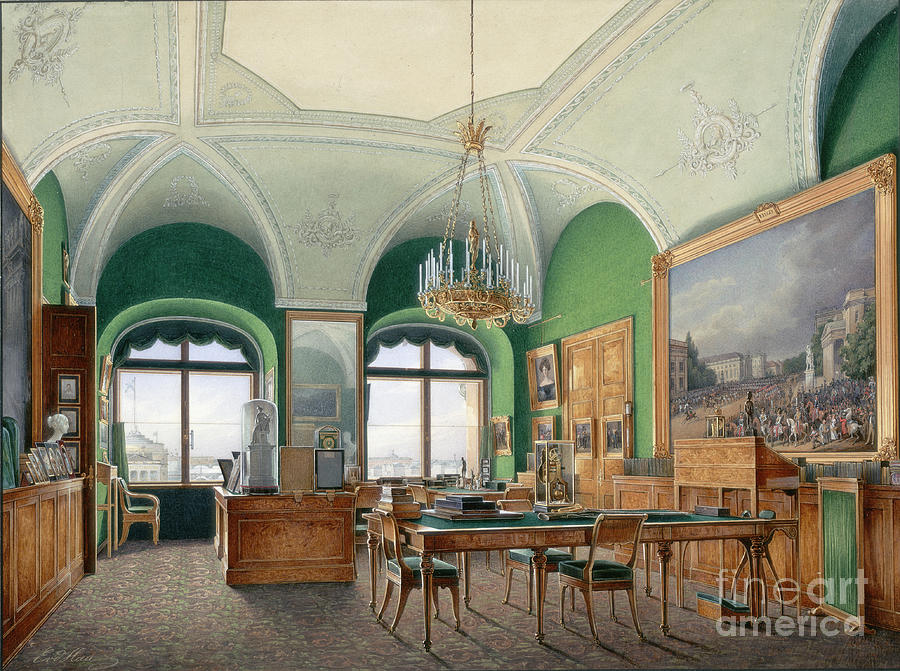 Interiors Of The Winter Palace #6 Drawing by Heritage Images