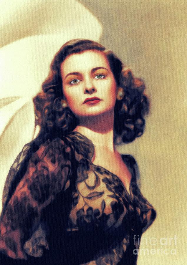 Joan Bennett, Vintage Movie Star Painting by Esoterica Art Agency - Pixels