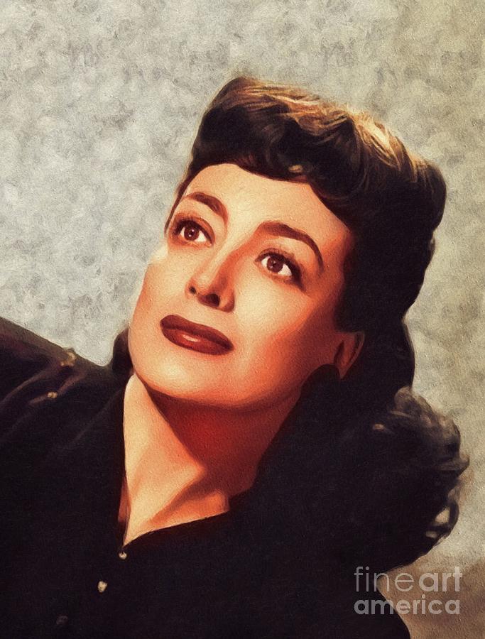 Joan Crawford, Vintage Movie Star Painting