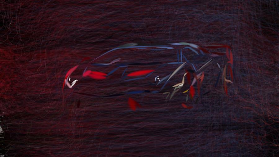 Lamborghini SC18 Drawing #7 Digital Art by CarsToon Concept