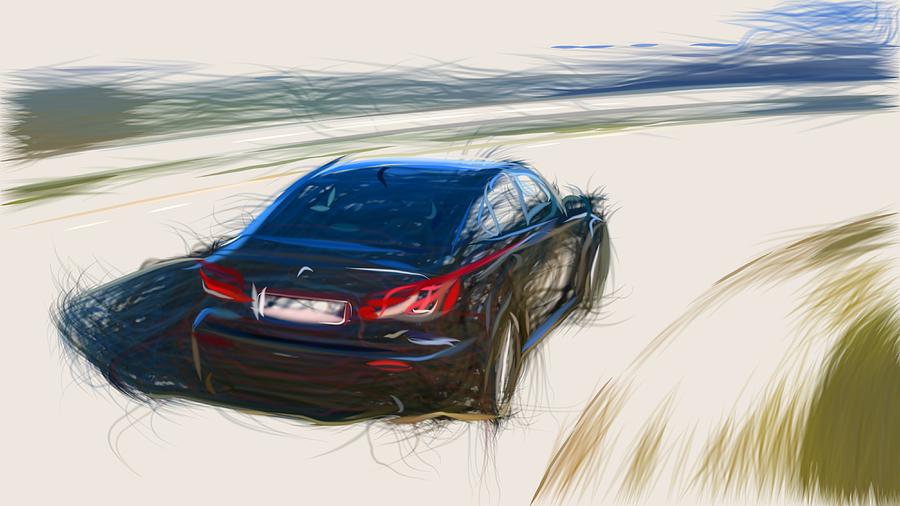 Lexus Draw #6 Digital Art by CarsToon Concept