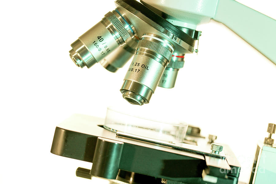Light Microscope Stage And Lenses #6 Photograph by Wladimir Bulgar/science Photo Library